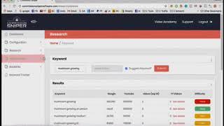commission sniper cloud based software that lets you research create rank and profit from videos
