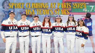 Sport Climbing at Paris 2024 | USA team's Stars | DRM Intrigue