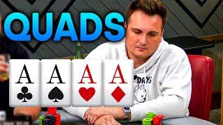 This Guy Gets QUADS ACES! Watch What Happens Next!