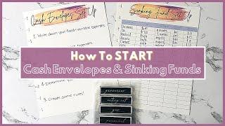 How to SET UP Cash Envelopes and Sinking Funds | Budgeting for Beginners