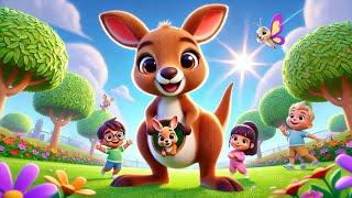 The Jumping Kangaroo Song | 3D English Nursery Rhyme for children | @Kidsstales