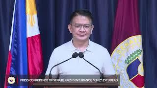 Press Conference of Senate President Francis "Chiz" G. Escudero (October 22, 2024)