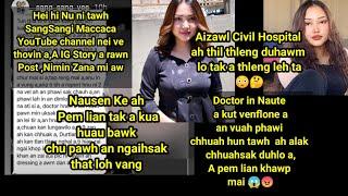 Aizawl Civil Hospital ah thil duhawmlo thleng a awm Leh ta, Doctor hi ava Sual ve,Naupang hliam