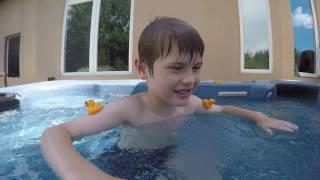 Declan's underwater swim