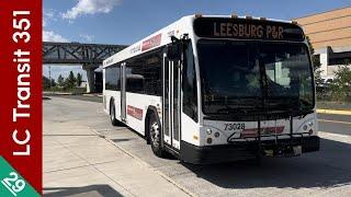 A short adventure on Leesburg's link to the Metro: Loudoun County Transit 351