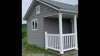 14' x 48' Amish Made Cabins & Kits | Deer Run Cabins - Elk (Vinyl Siding)