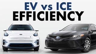 ICE vs EV Efficiency: How Much More Efficient is an Electric Vehicle than a Fossil Fuel Vehicle?