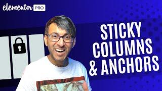 Sticky Columns with Menu Anchors - Elementor Wordpress Tutorial