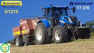 New holland T7 270 baling whit New holland D1210 (grande puffo)