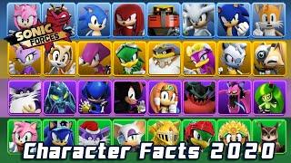 Sonic Forces: Speed Battle | All 46 Characters with Trivia (2020)