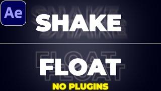 Float Shake Text in After Effects | Float Effect | Shake Effect | No Plugins