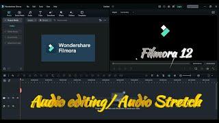 Audio stretch/ Audio editing in  filmora 12 | In Hindi