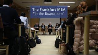 The Frankfurt MBA - In the Boardroom with Prof. Dr. Klaus-Peter Müller