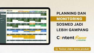 Makin rapi perencanaan Sosial media kamu dengan Content Planner by Entrefine