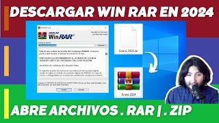 Descargar WIN RAR gratis | PROGRAMA para ARCHIVOS .RAR o .ZIP | INCLUYE ejemplo de su USO | 2024