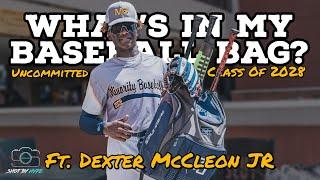 What's In My Baseball Bag? FT. Dexter McCleon JR A Class Of 2028 OF/1B/RHP Uncommitted