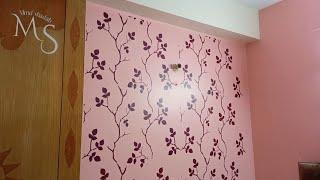 grapevine wall stensil design | latest wall stensil