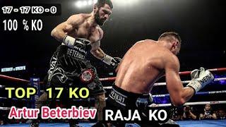 TOP 17 KOs Luar biasa Raja KO Artur Beterbiev, Sang Seniman Tinju Dunia, 100℅ KO