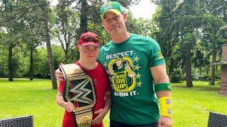 John Cena meets teen who fled Ukraine