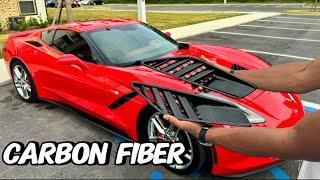 Installing Carbon Fiber on my Corvette