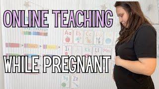 Online Teaching While Pregnant | SURPRISE! 