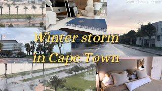 Winter storm in Cape Town vlog | South African Youtuber