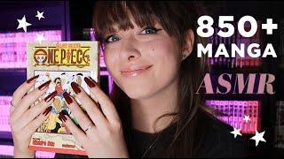 ASMR Counting HUGE 850+ Manga Collection Whispering, Crinkles, Tapping, Tracing & Brushing