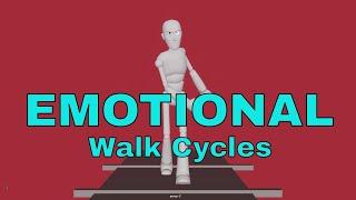 3D EMOTIVE Walk Cycle ANIMATIONS - Callum Highfield