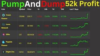 Pump Dump Altcoins 525% Profit Cream Finance Loom Network Degen Zoo Popsicle Gifto #lunch