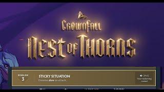 Dota 2 Crownfall Nest of Thorns Difficulty Level 3 - Sticky Situation Gameplay Guide