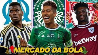  MERCADO DA BOLA | Roberto Firmino foi sugerido ao Palmeiras, Liverpool quer Mohammed Kudus e mais!