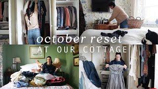 Autumn Reset  declutter my wardrobe and cottage with me 