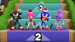 Mario Party 9 Step It Up - Shadow Vs Amy Vs Sonic Vs Blaze (Master Difficulty)