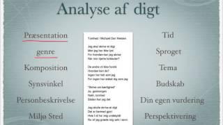 Digt-analyse del 1