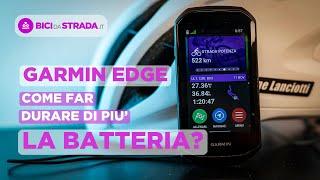 Garmin Edge: come far durare di più la batteria?