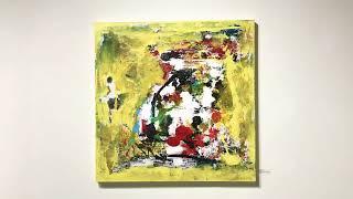 Elixir Abstract Expressionism Yellow Painting by Shawn McNulty