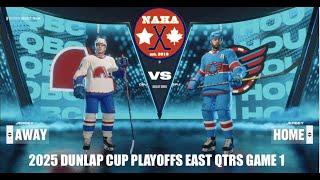 NAHA 2025 Dunlap Cup Playoffs East QF G1 - Quebec Nordiques @ Houston Aces