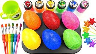 Satisfying Magic Video | Turning a DIY Rainbow Egg from Lollipops and Glittery Slime | Fun ASMR