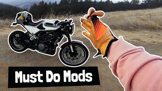 11 EASY Vitpilen 401 Motorcycle MODS #vitpilen #husqvarna