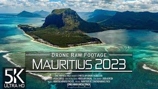 【5K】 Drone RAW Footage  This is MAURITIUS 2023  Le Morne  Grand Bassin & More  UltraHD Stock