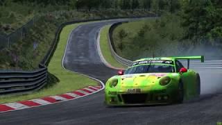 AC 1 Lap on the Nürburgring (WET) Porsche 911 GT3 R (Fonsecker SoundMod + Manthey Skin) PURE SOUND!