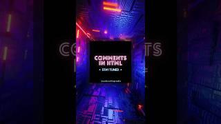 Comments in Html... #CodeCraftingStudio #tayyab #youtube #html5 #htmlcoding #coding #tags