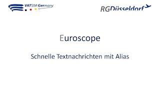 Euroscope - Textnachrichten mit Alias