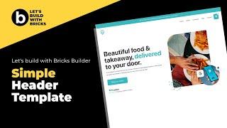 Bricks Builder Header Template with Mini Cart | Build with Bricks Builder in Wordpress