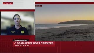 1 dead after boat capsizes near Bodega Bay