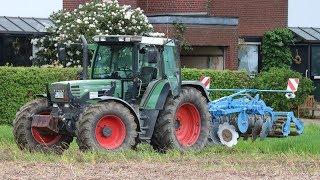 Harrowing intercrop 2018 with Fendt Favorit 515c and Lemken Rubin 9