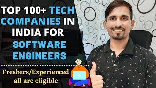 Top 100+ Tech Companies in India for Software Engineers | Top Product Based Companies