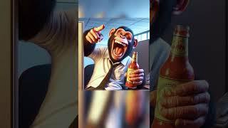  Chimp's Hilarious Office Food Pranks #funnyanimals #cartoon #prank