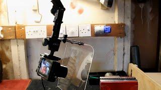 Homemade overhead multifunction camera shooting rig with no vertical supports