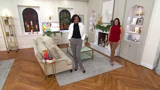 Tailored by Susan Graver Sleek Ponte Straight Leg Trouser on QVC